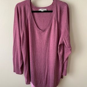 Loft Plus Sweater in Dusty Plum